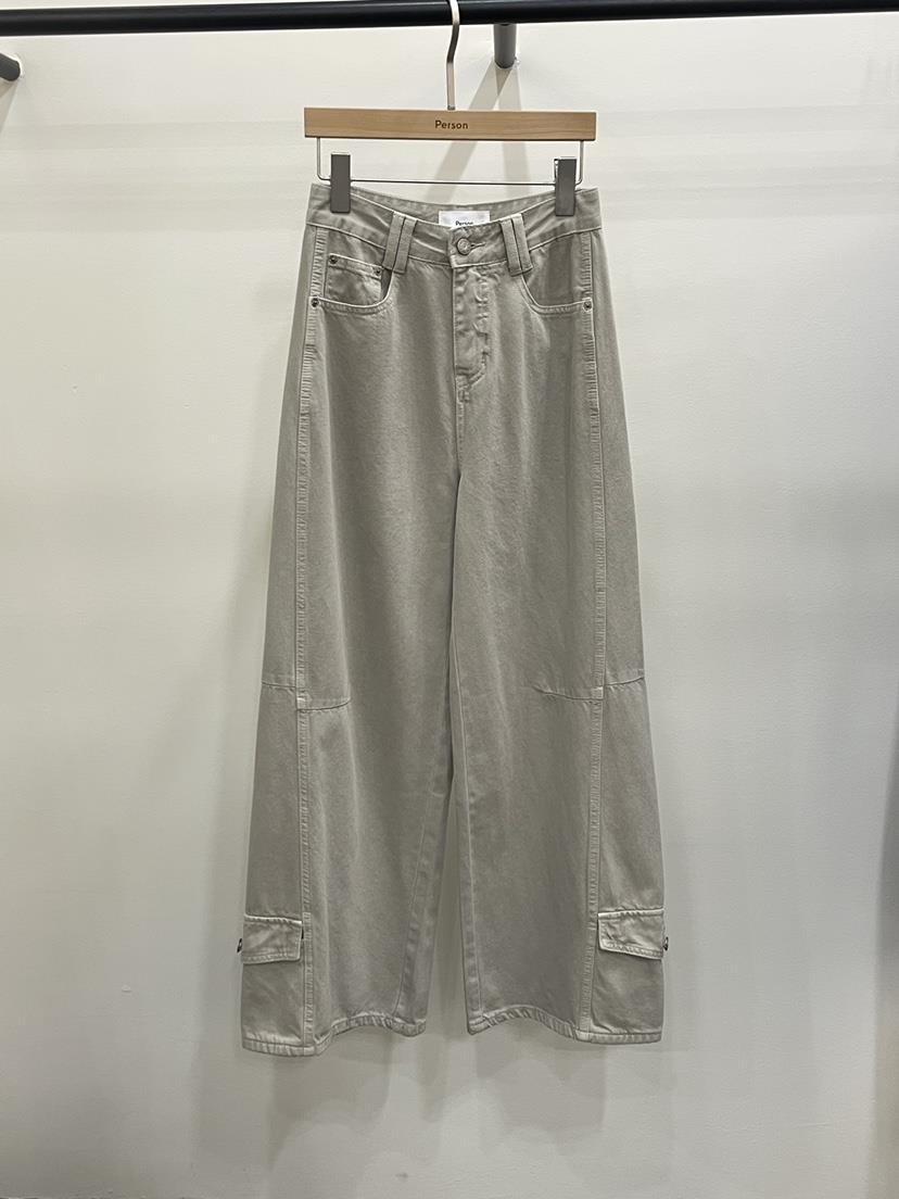 PERSON㊣東大門實拍女士新品熱賣26春夏時尚休閑褲口袋春款PERSON休閑褲