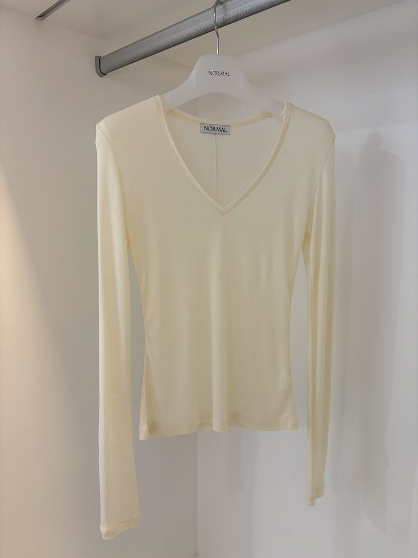 NORMAL韓國代購㊣女裝新款人氣26春夏真品職業休閑熱賣長袖T恤NORMAL長袖T恤