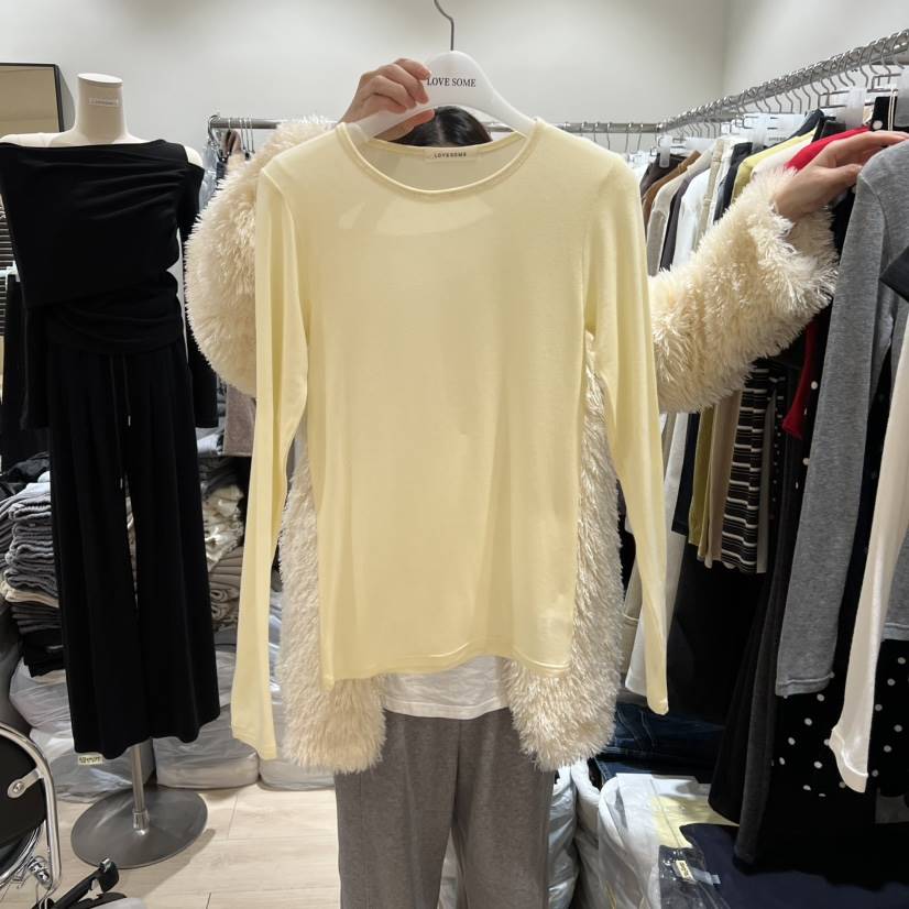 LOVE SOME㊣東大門代購女士新品推薦真品熱賣人氣長袖T恤天絲LOVE SOME長袖T恤