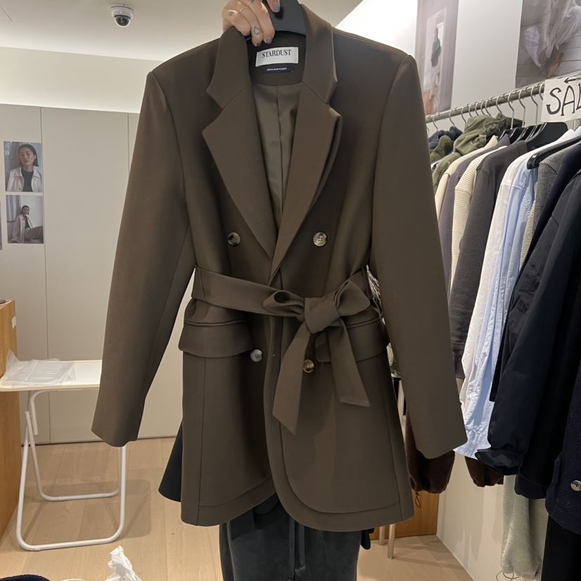 THE STARDUST東大門直郵㊣女士新品真品人氣夾克含腰帶系帶THE STARDUST夾克