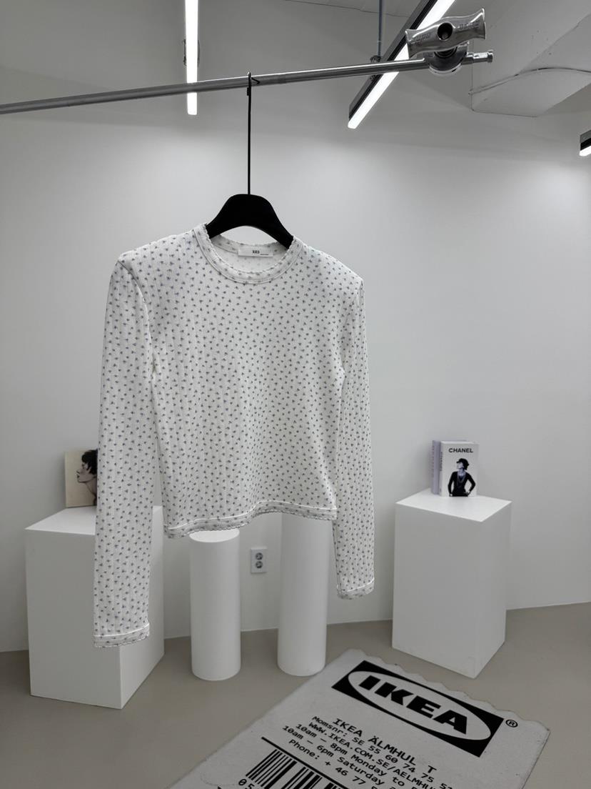 RED-A韓國代購㊣女士新款職業熱賣真品人氣長袖T恤刺繡鏤空RED-A長袖T恤