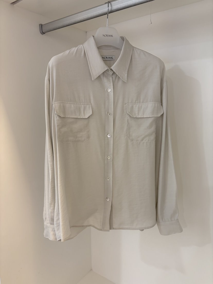 NORMAL㊣東大門代購女士新品熱賣人氣真品26春夏襯衫蕾絲衫口袋NORMAL襯衫/蕾絲衫