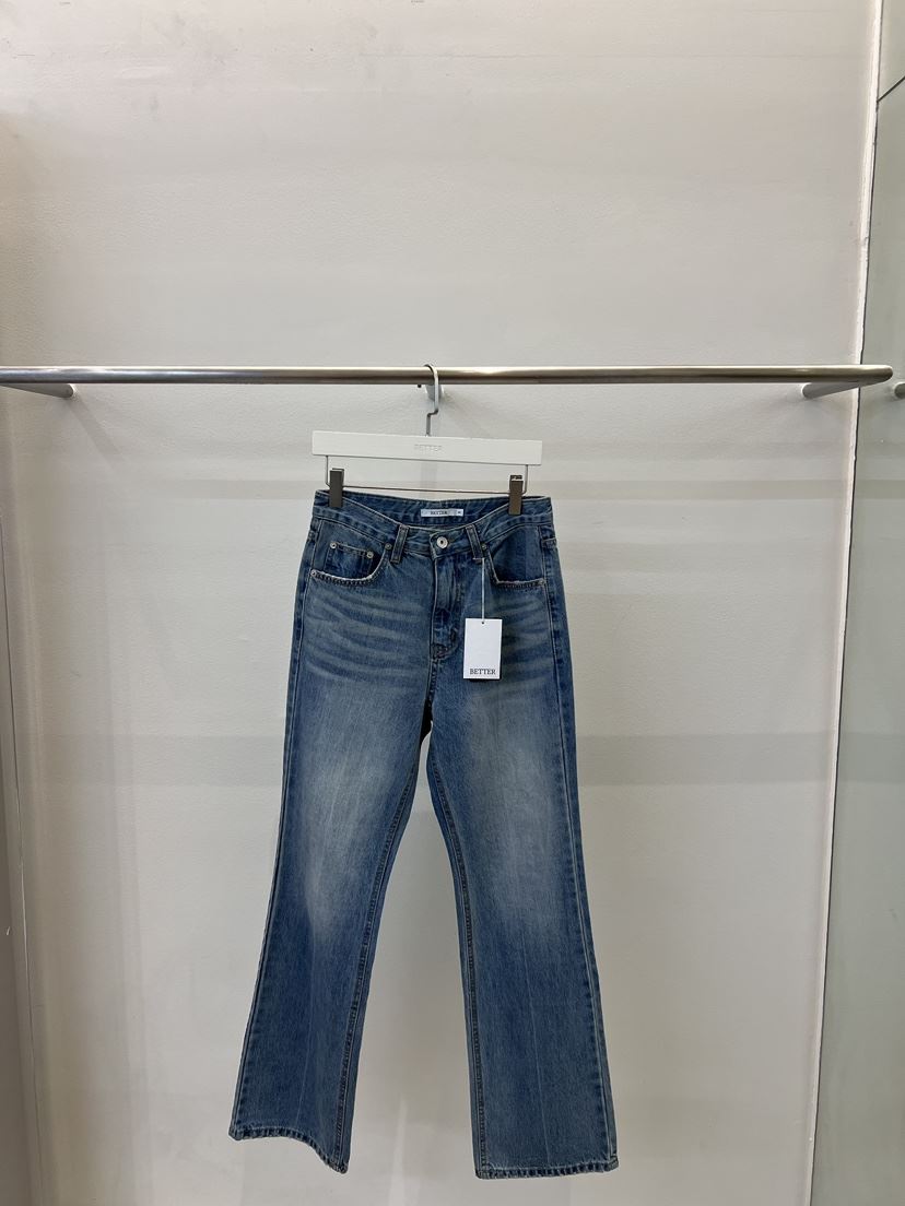 BETTER韓國直郵㊣女裝新品熱賣26春夏時尚休閑真品牛仔褲春款BETTER牛仔褲