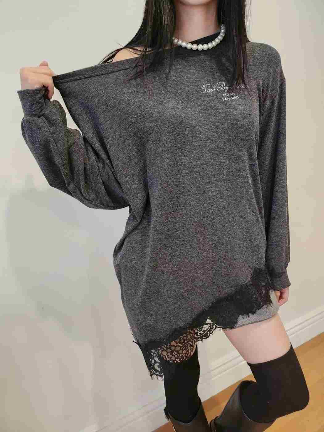 LAYERING韓國直郵女裝新款25秋冬休閑人氣推薦時尚長袖T恤LAYERING長袖T恤