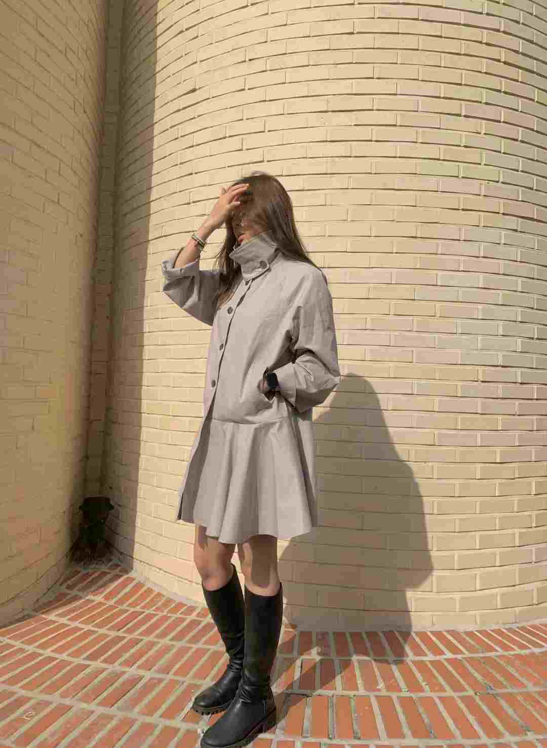 MARE MOHE東大門直郵女士新品25秋冬熱賣時尚職業長款風衣MARE MOHE長款風衣