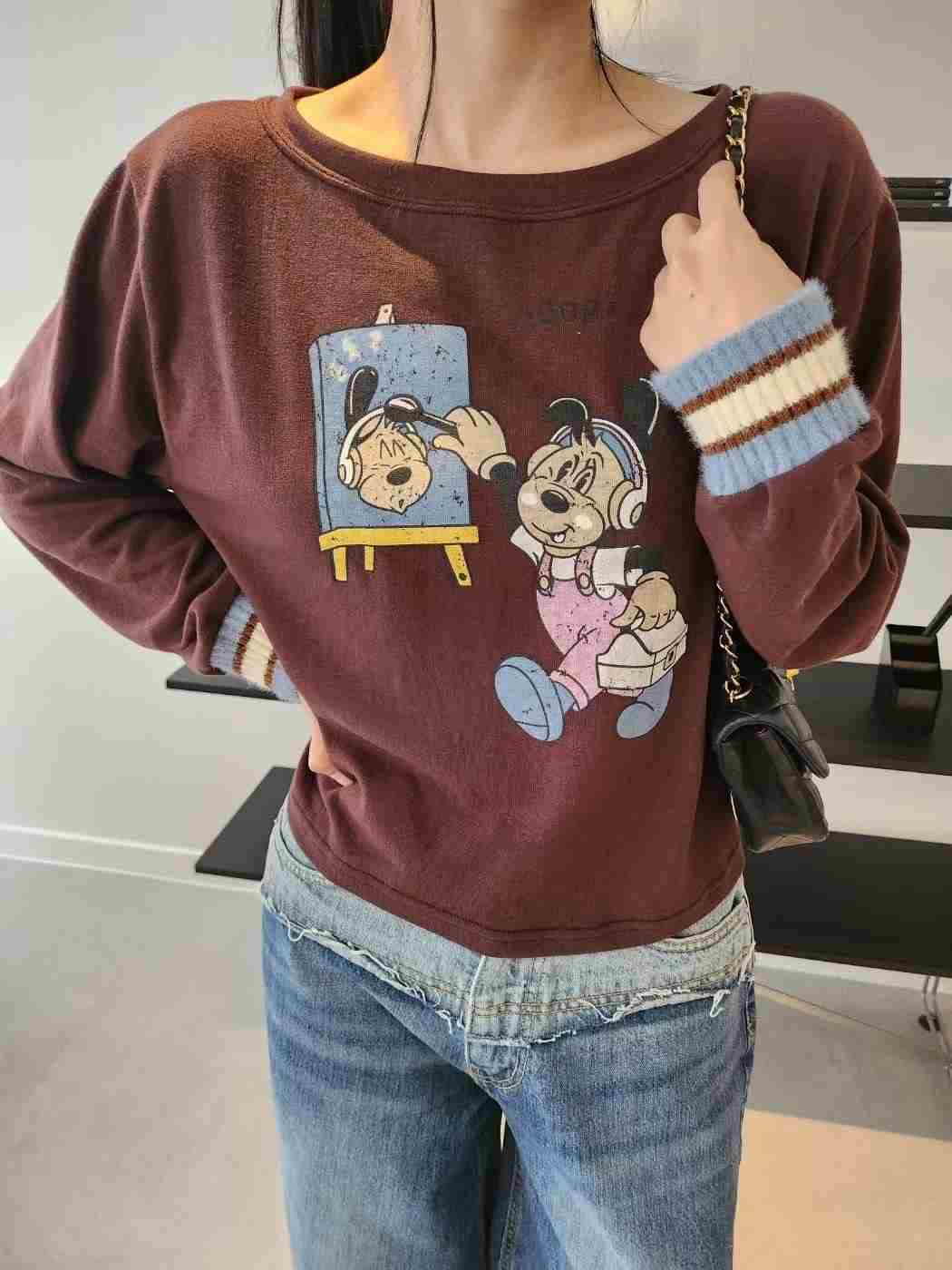 LAYERING韓國直郵㊣女士新款休閑人氣時尚26春夏職業長袖T恤LAYERING長袖T恤