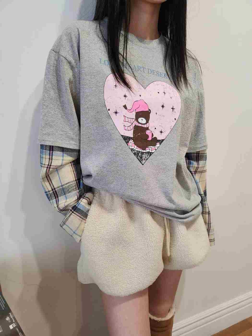 LAYERING韓國直郵㊣女士新品職業真品人氣推薦時尚熱賣長袖T恤LAYERING長袖T恤