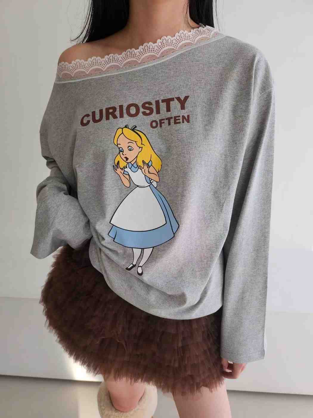 LAYERING韓國代購㊣女裝新款職業休閑推薦人氣熱賣時尚長袖T恤LAYERING長袖T恤