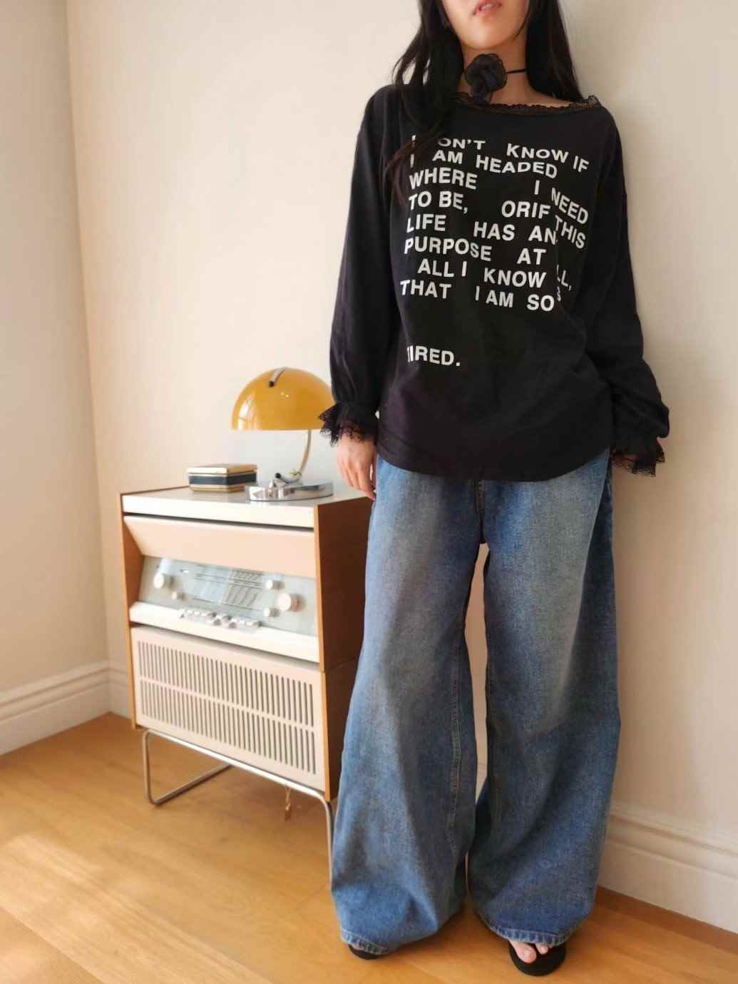 LAYERING東大門直郵㊣女裝新款休閑職業真品人氣推薦長袖T恤LAYERING長袖T恤