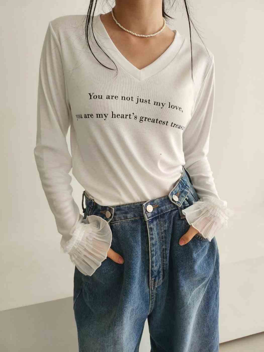 LAYERING東大門直郵㊣女裝新款26春夏人氣休閑時尚熱賣長袖T恤LAYERING長袖T恤