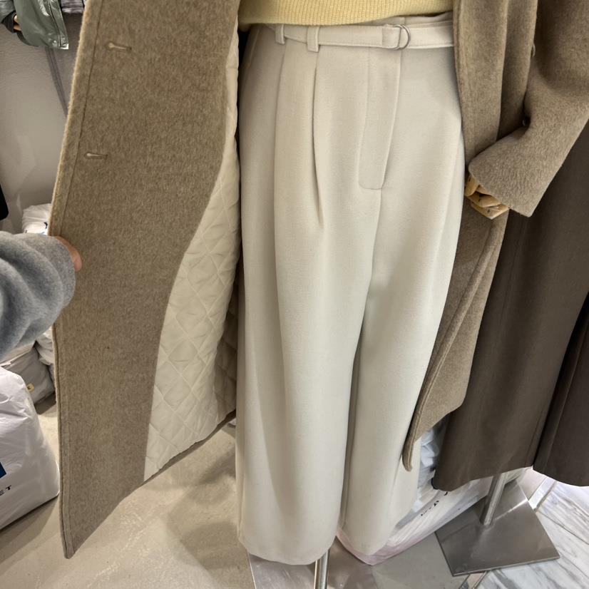 SENDTWO東大門直郵㊣女裝新款時尚休閑人氣休閑褲含腰帶系帶SENDTWO休閑褲