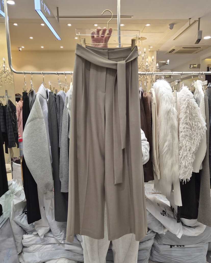 WORK SHOP韓國直郵㊣女士新款26春夏職業真品時尚休閑褲春款Work_shop休閑褲