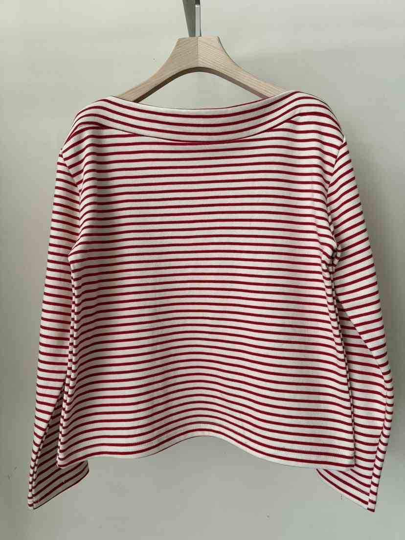 MUSHROOM-A韓國代購㊣女裝新款休閑真品推薦長袖T恤春款船領MUSHROOM長袖T恤