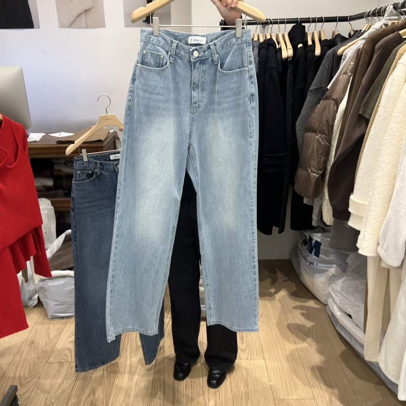 OURIN/THIS IS㊣東大門實拍女裝新品時尚真品推薦牛仔褲春款OURIN/THIS IS牛仔褲