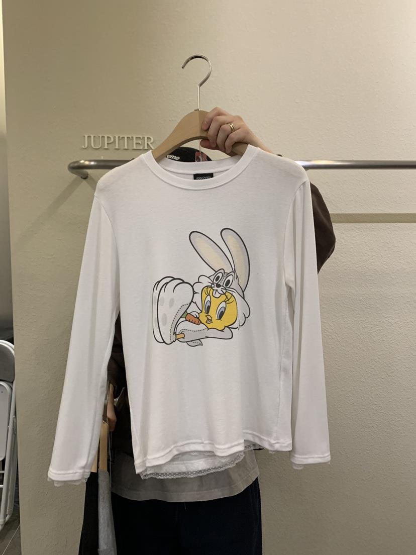 JUPITER東大門直郵㊣女裝新款休閑時尚職業26春夏長袖T恤春款JUPITER長袖T恤