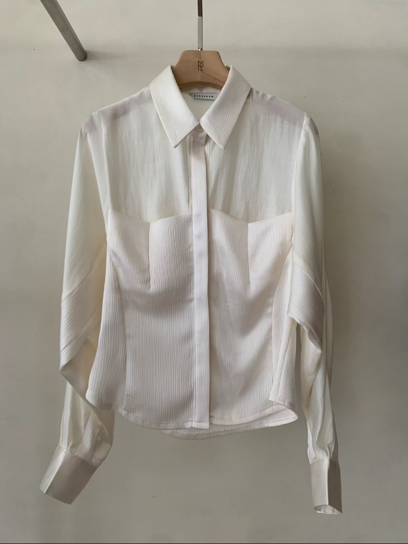 MUSHROOM-A韓國代購㊣女裝新品職業推薦真品襯衫蕾絲衫春款MUSHROOM襯衫/蕾絲衫