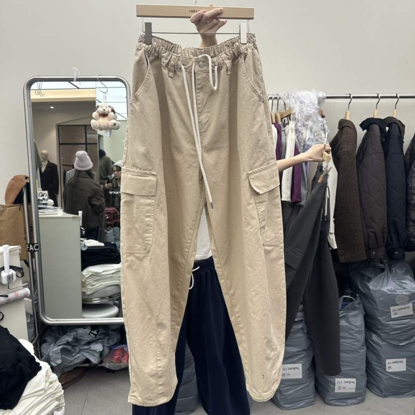 I MFACT韓國代購㊣女裝新品熱賣人氣休閑褲工裝褲春款棉質I MFACT休閑褲