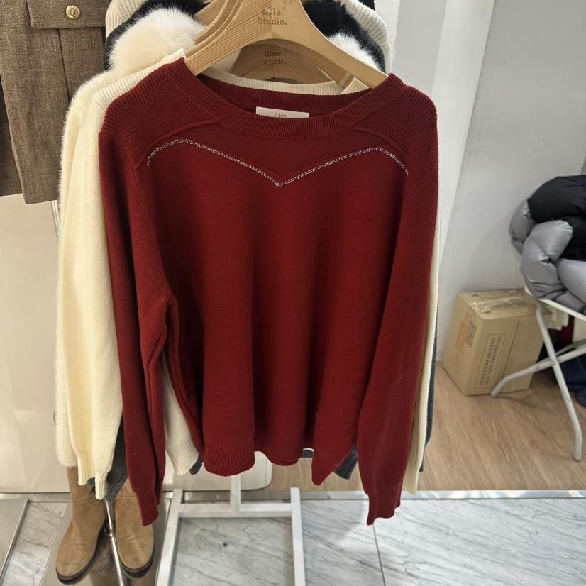 ABLESTUDIO東大門實拍女裝新款25秋冬職業推薦針織衫春款ABLESTUDIO針織衫