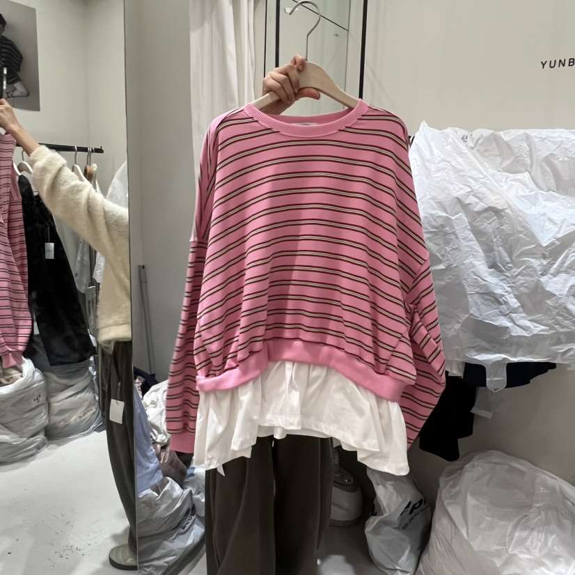 YUNBAL東大門代購女裝新品休閑25秋冬職業推薦熱賣人氣衛衣YUNBAL衛衣