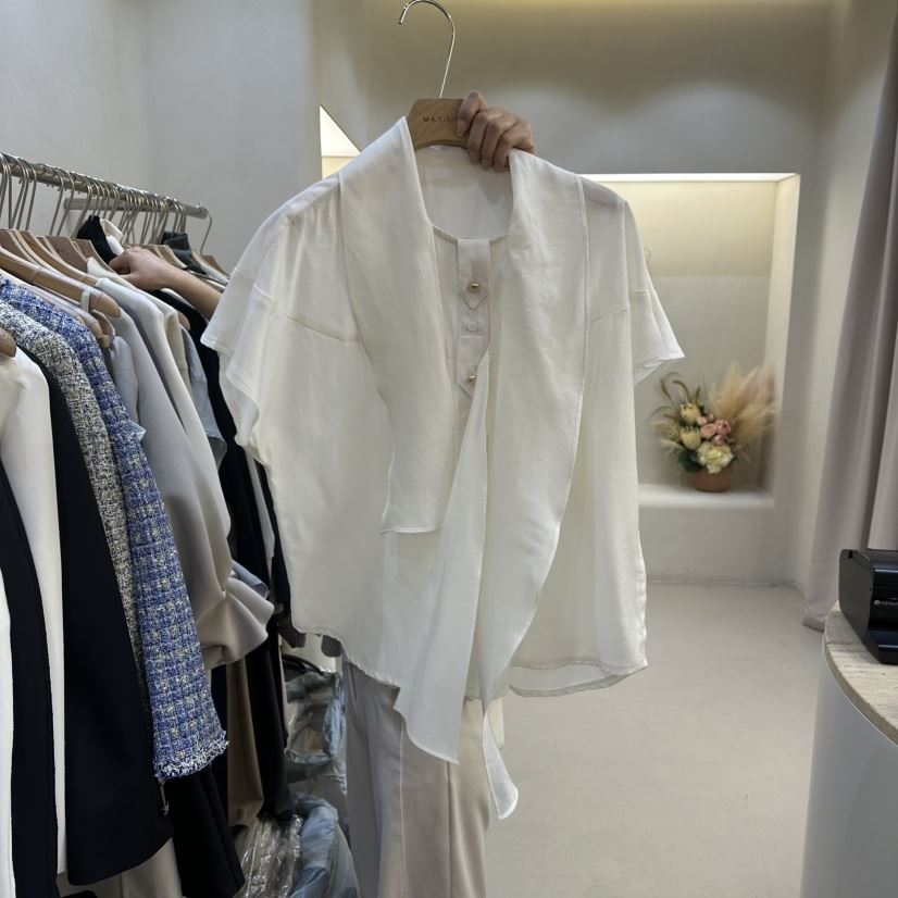 MATIERE東大門代購女裝新品人氣推薦25秋冬襯衫蕾絲衫春款MATIERE襯衫/蕾絲衫