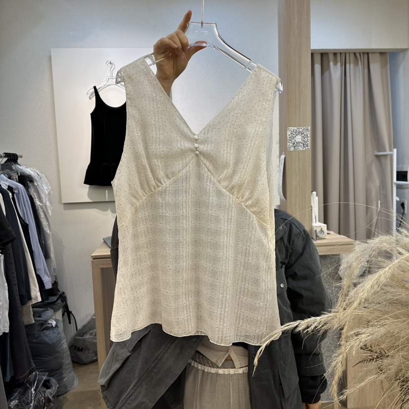 PLOVER韓國代購女裝新品推薦職業休閑時尚吊帶背心春款雪紡PLO_VER吊帶/背心