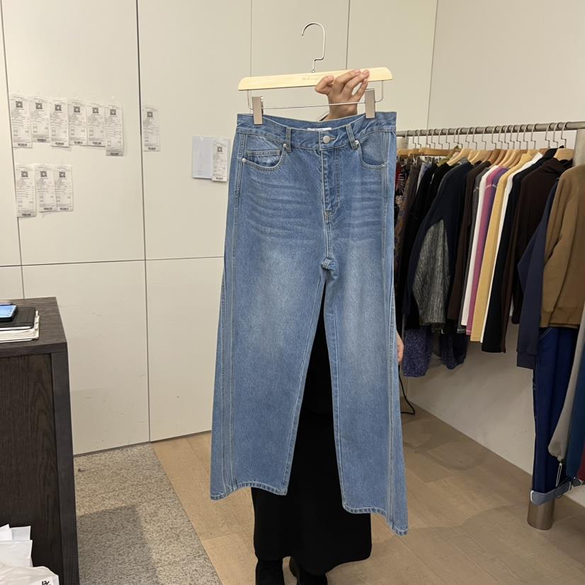 DOHWAJI東大門代購女裝新款職業熱賣人氣推薦休閑牛仔褲口袋DOHWAJI牛仔褲