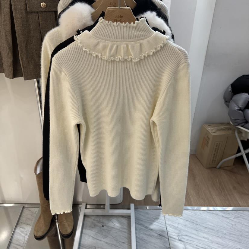 ABLESTUDIO韓國代購女士新品職業人氣推薦針織衫春款雙層ABLESTUDIO針織衫