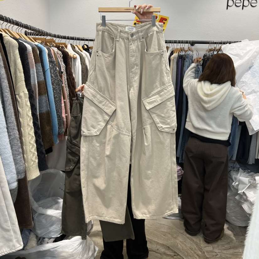 ALMOND PEPE韓國直郵女士新品時尚熱賣推薦休閑25秋冬休閑褲ALMOND PEPE休閑褲