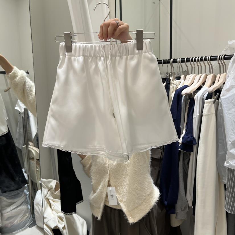 YUNBAL韓國代購女裝新款25秋冬熱賣人氣休閑短褲蕾絲緞面YUNBAL短褲