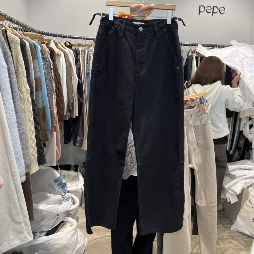 ALMOND PEPE東大門實拍女士新款熱賣推薦職業25秋冬牛仔褲ALMOND PEPE牛仔褲