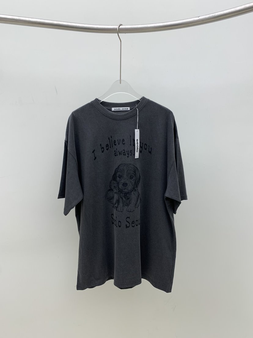 SEOLO東大門直郵㊣女裝新款26春夏真品人氣職業時尚休閑T恤Seolo seoulT恤