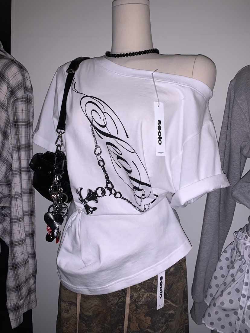 SEOLO韓國代購㊣女裝新款熱賣休閑職業推薦人氣真品時尚T恤Seolo seoulT恤