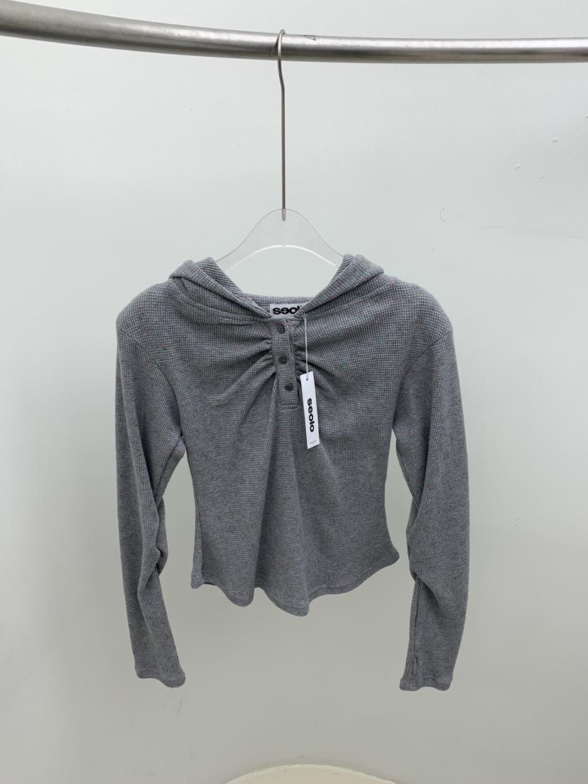 SEOLO㊣東大門代購女士新品職業人氣26春夏熱賣衛衣連帽衫花朵Seolo seoul衛衣