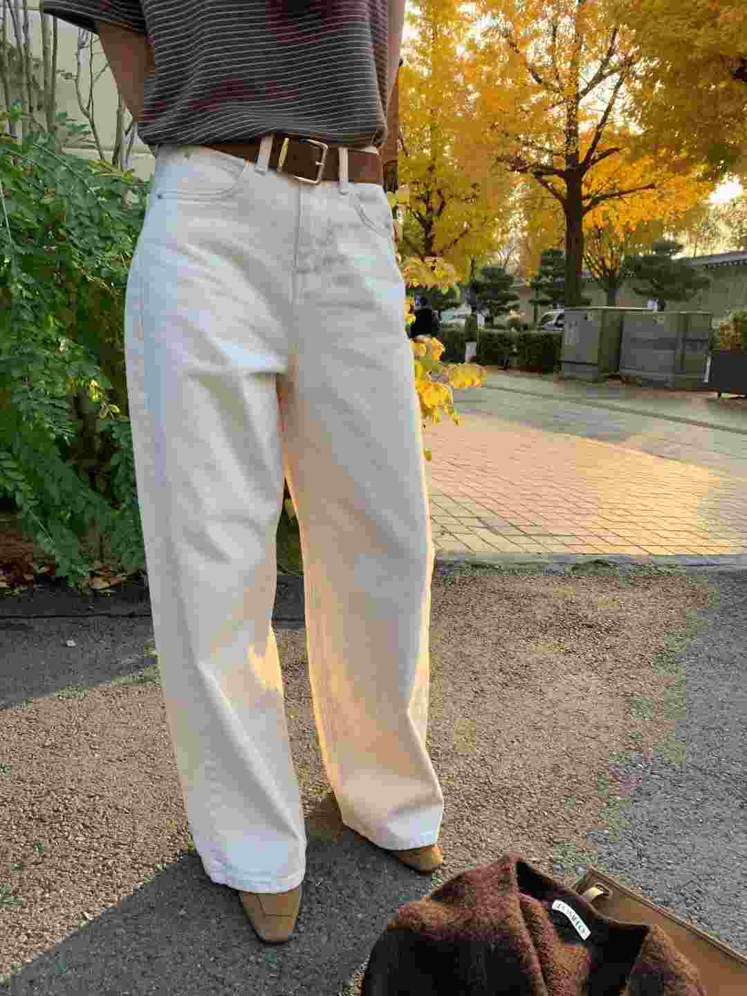 POMELO㊣東大門代購女裝新品26春夏真品時尚牛仔褲不含腰帶POMELO牛仔褲