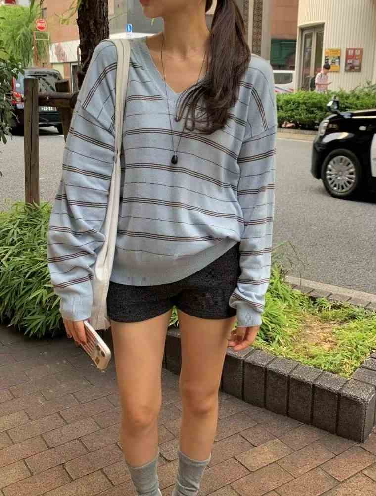 POMELO韓國直郵㊣女裝新品熱賣推薦真品休閑人氣26春夏針織衫POMELO針織衫