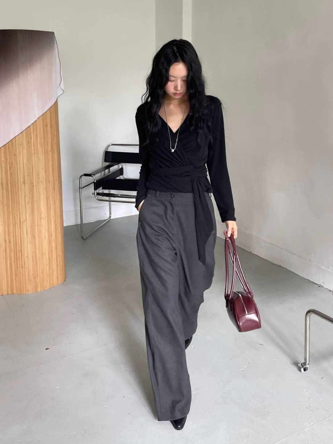 AWESOME-ot㊣東大門實拍女士新款熱賣職業推薦真品26春夏休閑褲AWESOME-ot休閑褲