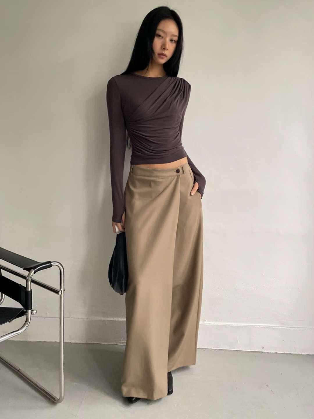 AWESOME-ot㊣東大門代購女士新品26春夏時尚熱賣職業推薦長裙AWESOME-ot長裙