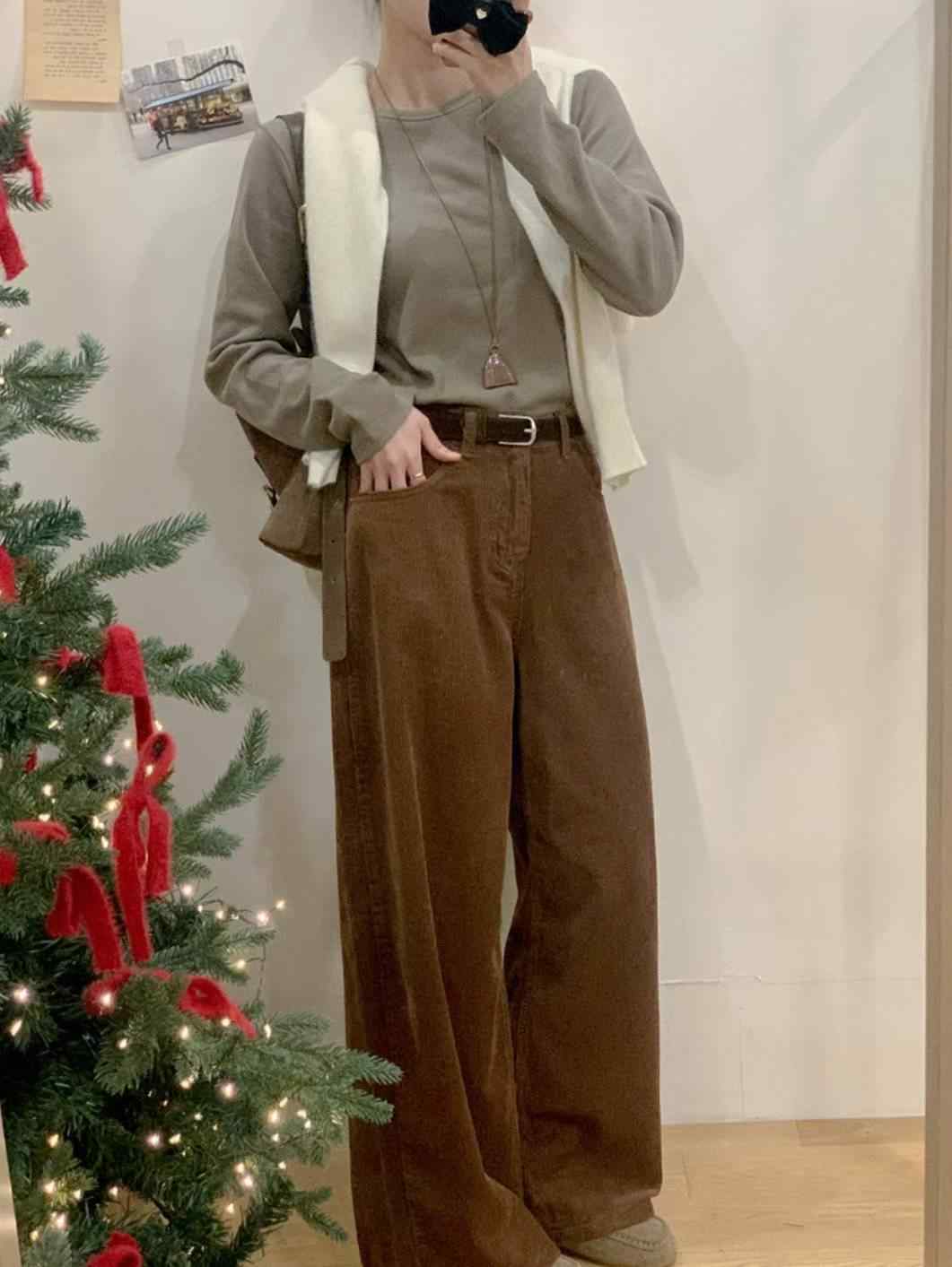 POMELO東大門直郵㊣女裝新款熱賣人氣推薦職業牛仔褲不含腰帶POMELO牛仔褲