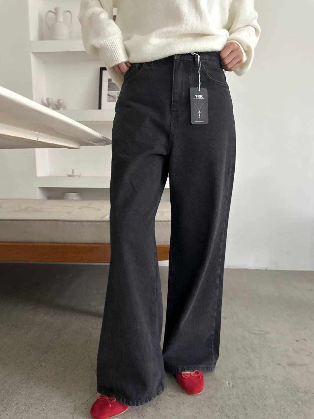 POMELO東大門直郵㊣女士新款推薦時尚職業休閑人氣26春夏牛仔褲POMELO牛仔褲