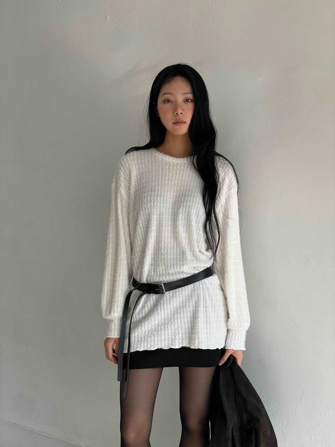 AWESOME-ot東大門直郵㊣女裝新款休閑時尚人氣針織衫不含腰帶AWESOME-ot針織衫