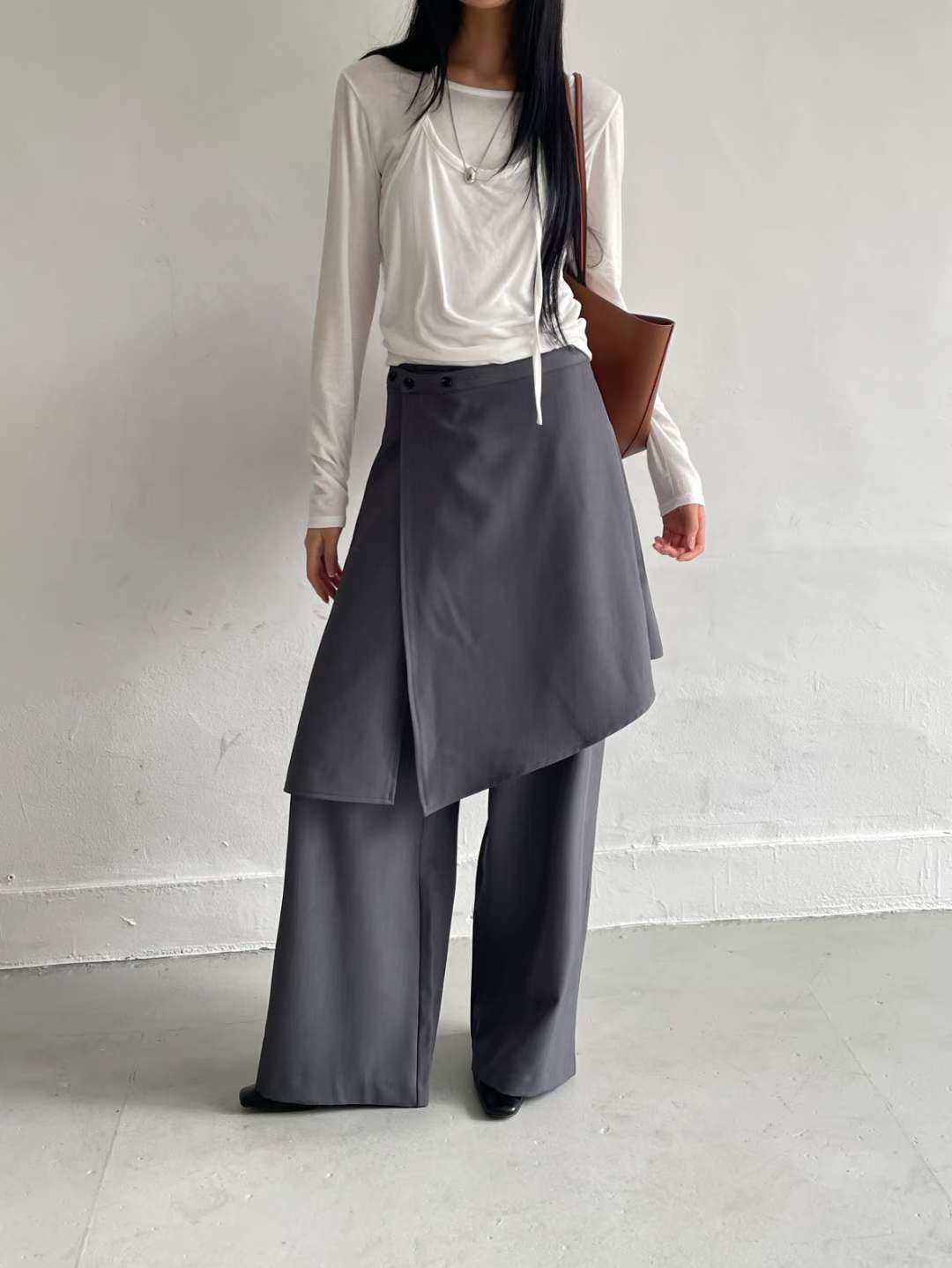 AWESOME-ot東大門直郵㊣女裝新款人氣真品休閑推薦裙褲兩件套AWESOME-ot裙褲