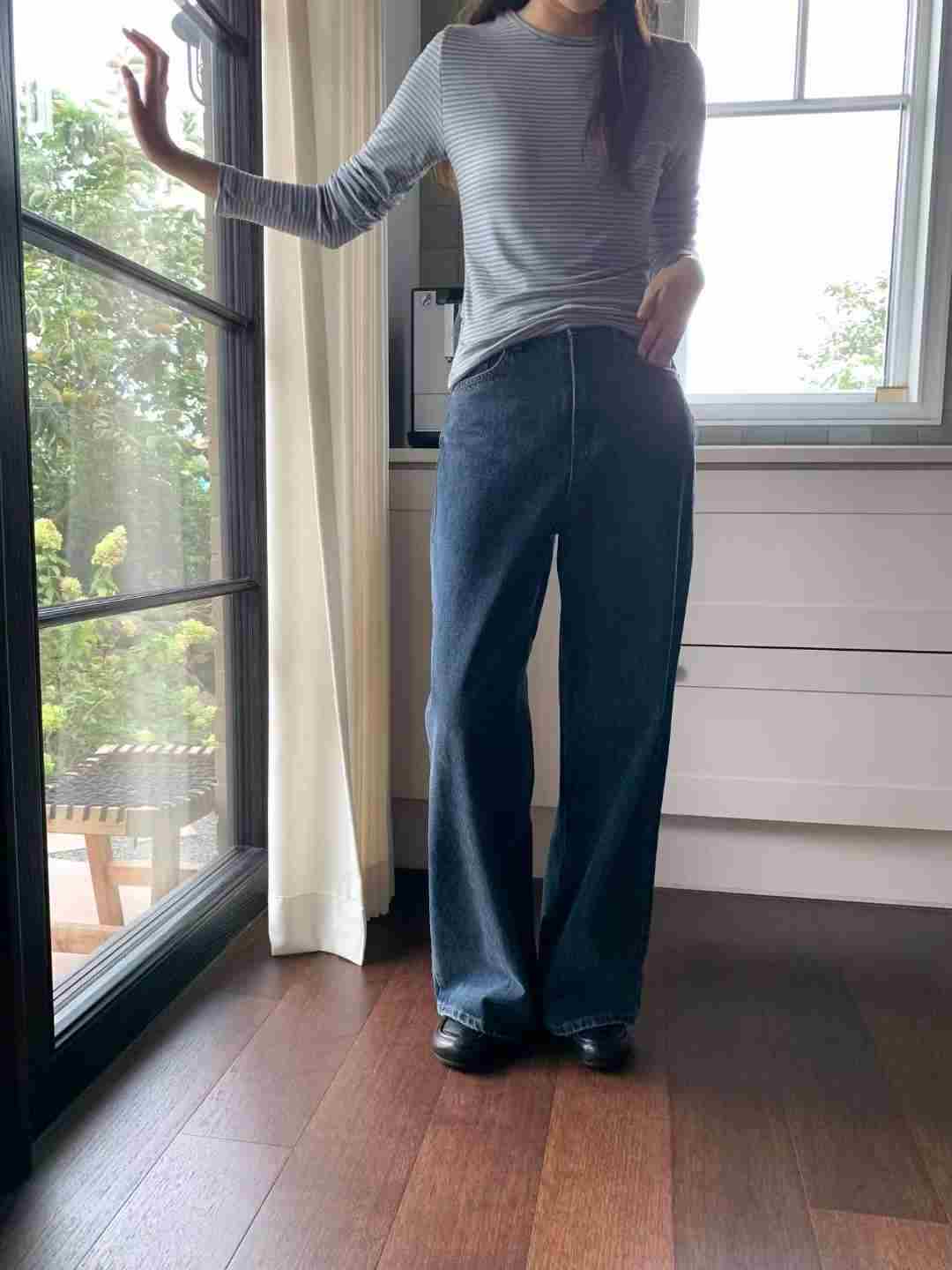 POMELO韓國代購㊣女士新品人氣休閑推薦26春夏牛仔褲毛絨羊毛POMELO牛仔褲