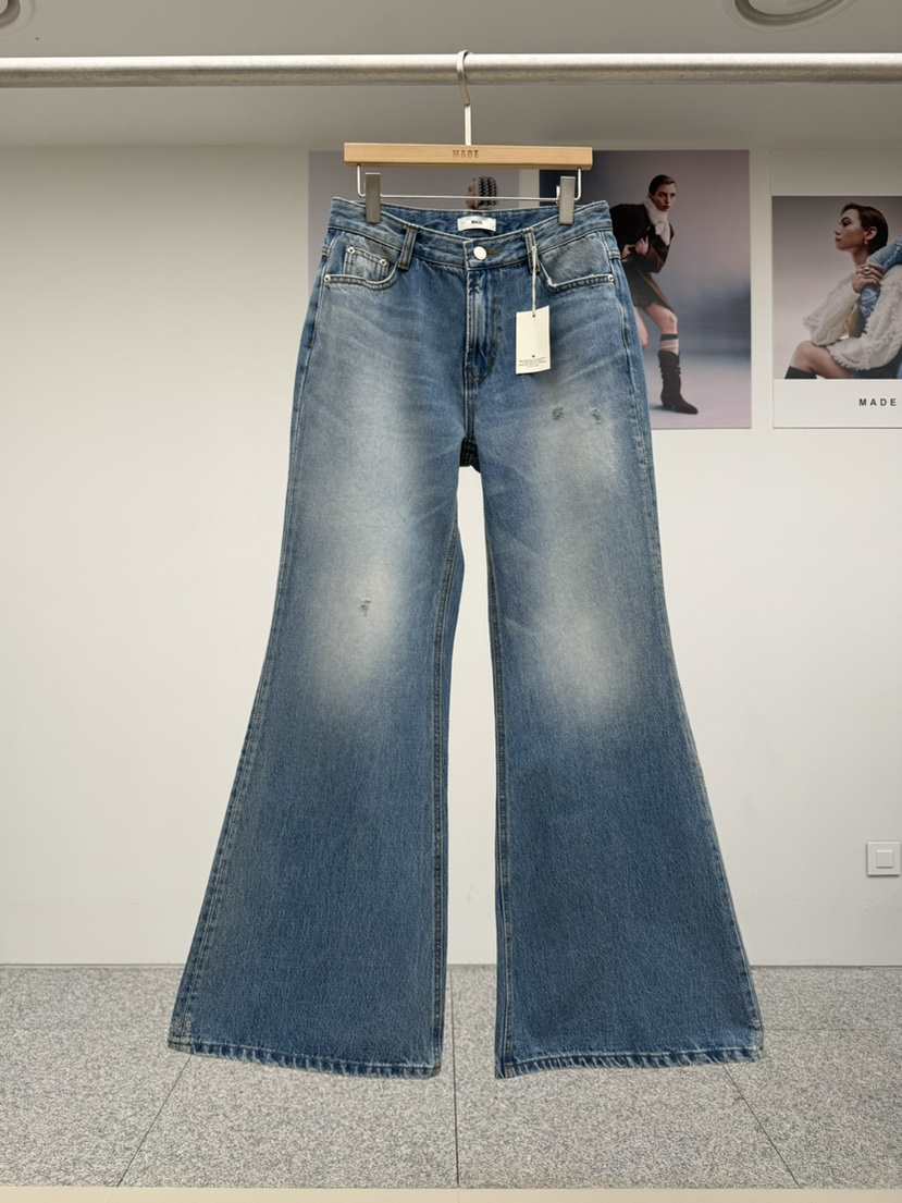 MADE-P㊣東大門代購女裝新款熱賣26春夏推薦職業時尚牛仔褲MADE-P牛仔褲