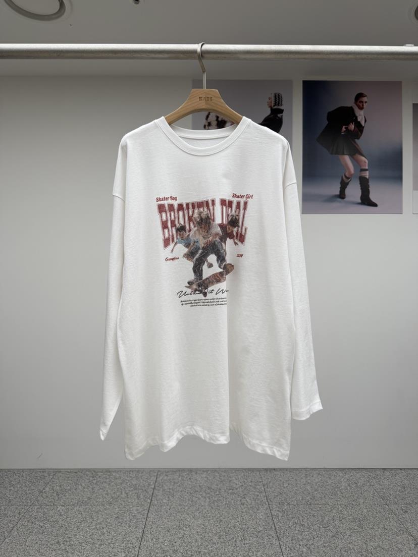 MADE-P㊣東大門實拍女士新品時尚推薦人氣休閑職業長袖T恤MADE-P長袖T恤