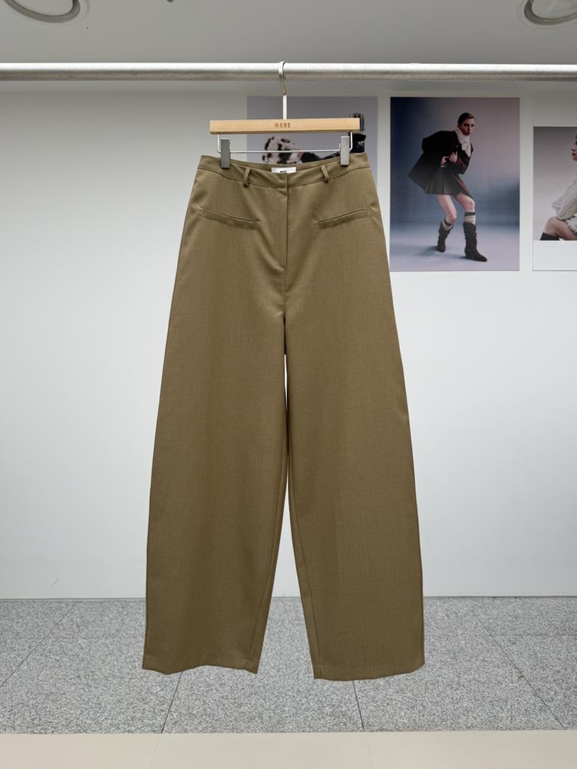 MADE-P㊣東大門實拍女裝新品職業休閑推薦26春夏真品休閑褲MADE-P休閑褲