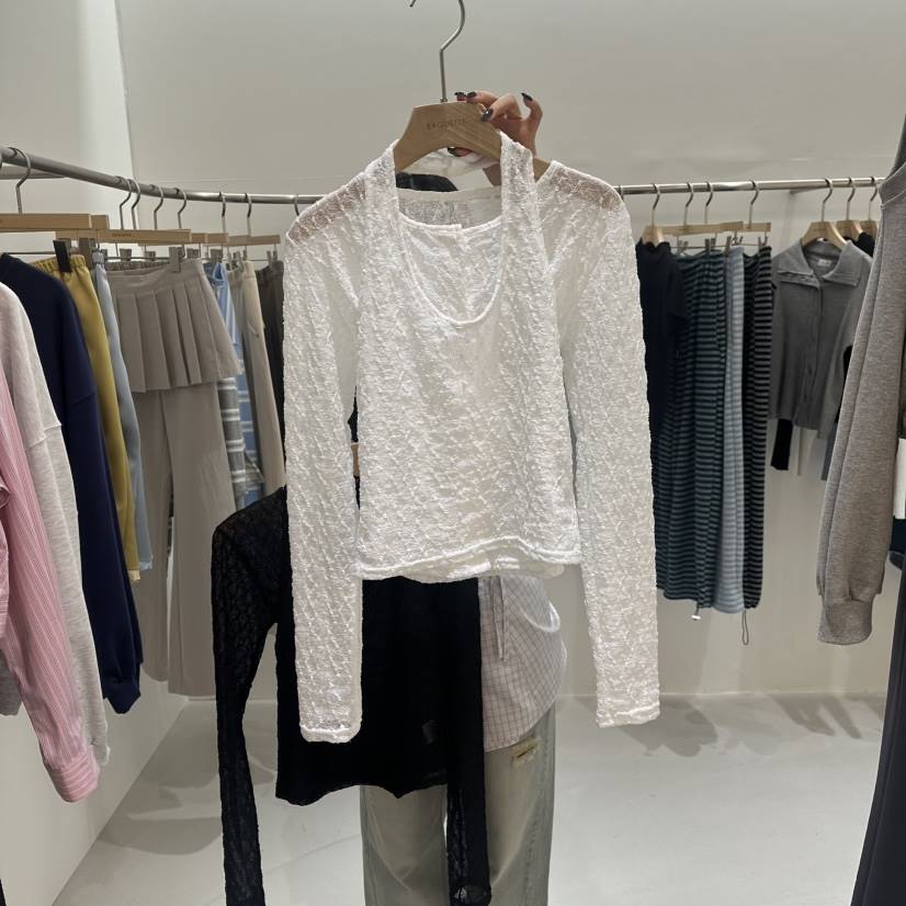 BAGUETTE-P㊣東大門代購女士新品休閑人氣時尚套裝春款蕾絲BAGUETTE-P套裝