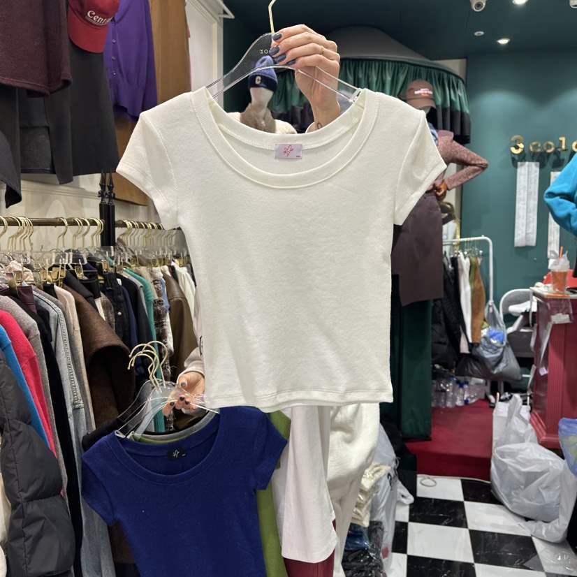 3COLOR㊣東大門實拍女裝新款時尚T恤春款Three colorT恤