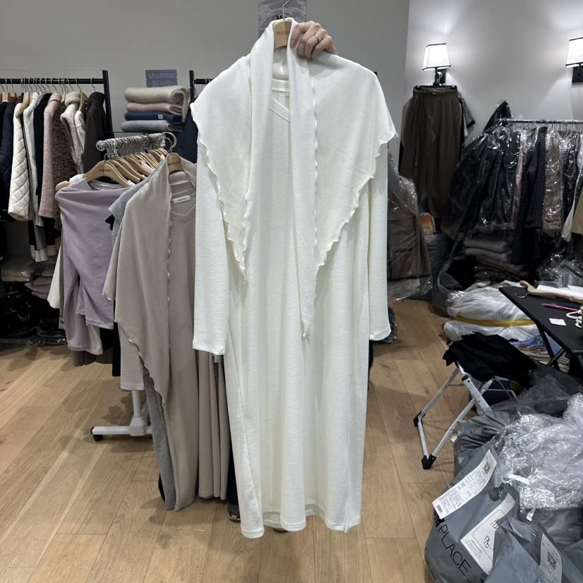 M.G.N韓國代購㊣女裝新款26春夏職業推薦連衣裙含圍巾春款MAGNET連衣裙