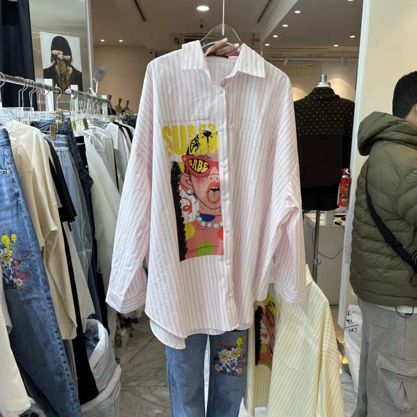 CHEAP-CHIC韓國直郵㊣女士新款真品熱賣休閑襯衫蕾絲衫春款CHEAP-CHIC/CHARLES THE SECOND襯衫/蕾絲衫