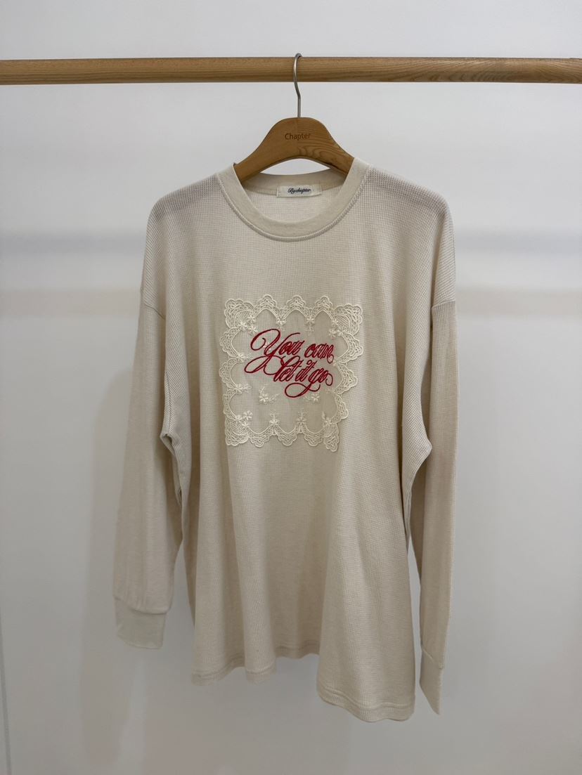 BY CHAPTER韓國直郵㊣女裝新品推薦休閑熱賣長袖T恤春款透明BY Chapter長袖T恤